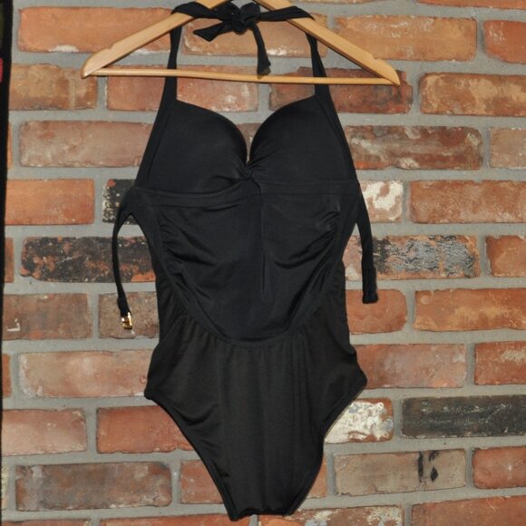 VICTORIA'S SECRET Twist Halter Tummy Control One-Piece Ruched Swim Bathing Suit - Picture 14 of 14